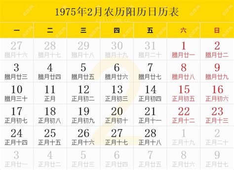 1975年3月3日|1975年日历表,1975年农历表（阴历阳历节日对照表）